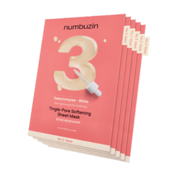numbuz:n - No.3 Tingle-Pore Softening Sheet Mask - 27g*5ea