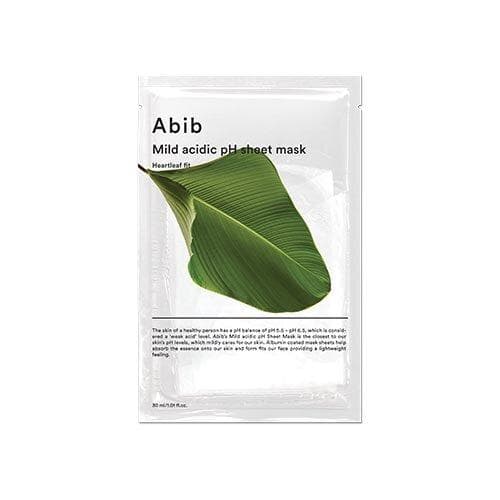 Abib - Mild Acidic pH Sheet Mask - Heartleaf Fit - 10piezas