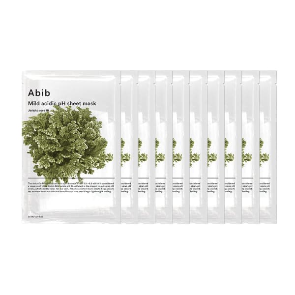Abib - Mild Acidic pH Sheet Mask - Jericho Rose Fit - 10piezas