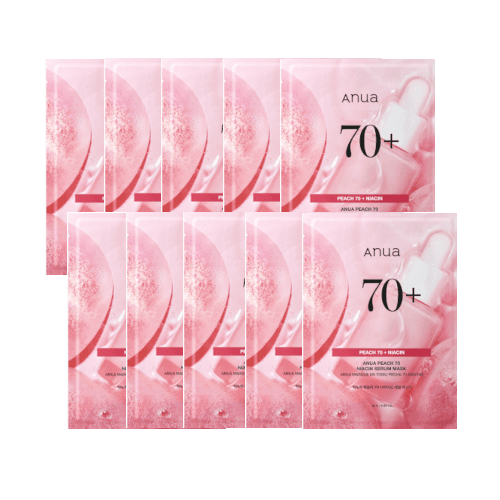 ANUA - Peach 70 Niacin Serum Mask - 10piezas