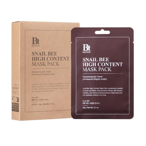 Benton - Snail Bee High Content Mask Pack - 10piezas