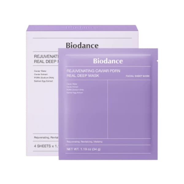 Biodance - Rejuvenating Caviar PDRN Real Deep Mask - 4piezas