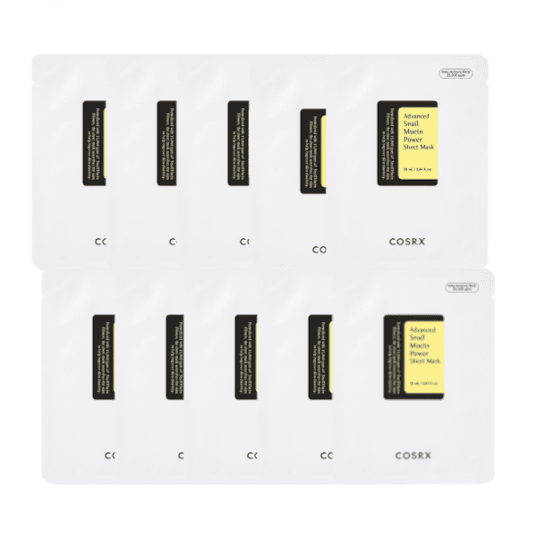 COSRX - Advanced Snail Mucin Power Essence Sheet Mask - 10piezas