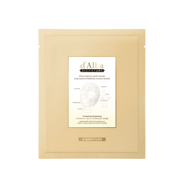 d'Alba - Signature Vita Capsule Anti-Aging Collagen Hydrogel Mask 8 Shape - 44g