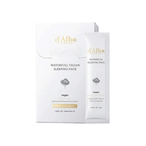d'Alba - Waterfull Vegan Sleeping Pack - 48ml (4ml x 12paquetes)