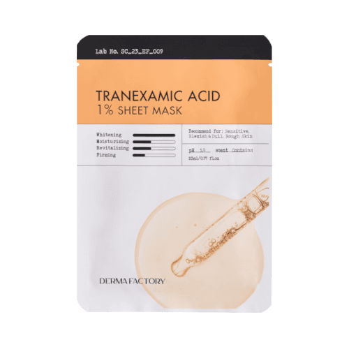 DERMA FACTORY - Tranexamic Acid 1% Sheet Mask - 23ml/1pieza