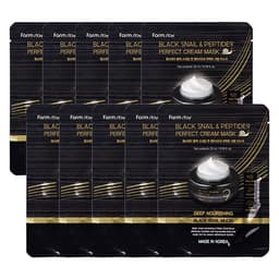 Farm Stay - Black Snail & Peptide9 Perfect Cream Mask - 10piezas