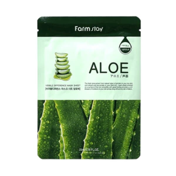 Farm Stay - Visible Difference Mask Sheet - Aloe - 1pieza