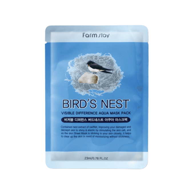 Farm Stay - Visible Difference Mask Sheet - Birds Nest Aqua - 1pieza