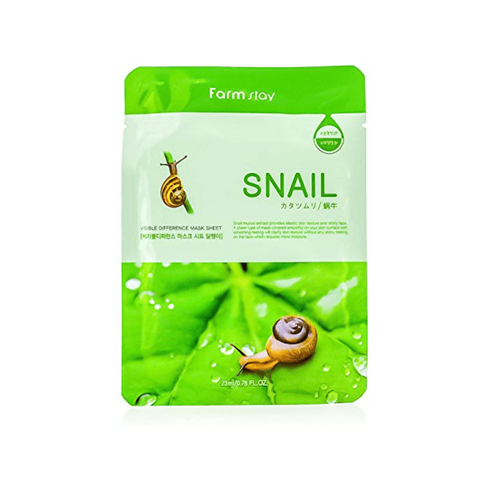 Farm Stay - Visible Difference Mask Sheet - Snail - 1pieza