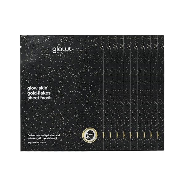 Glowt Seoul - Glow Skin Gold Flakes Sheet Mask - 10piezas/27g