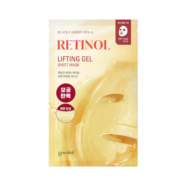 Goodal - Black Carrot Vita-A Retinol Lifting Gel Sheet Mask - 30g