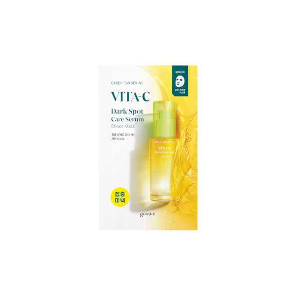 Goodal - Green Tangerine Vita-C Dark Spot Care Serum Sheet Mask - 30ml*1pieza