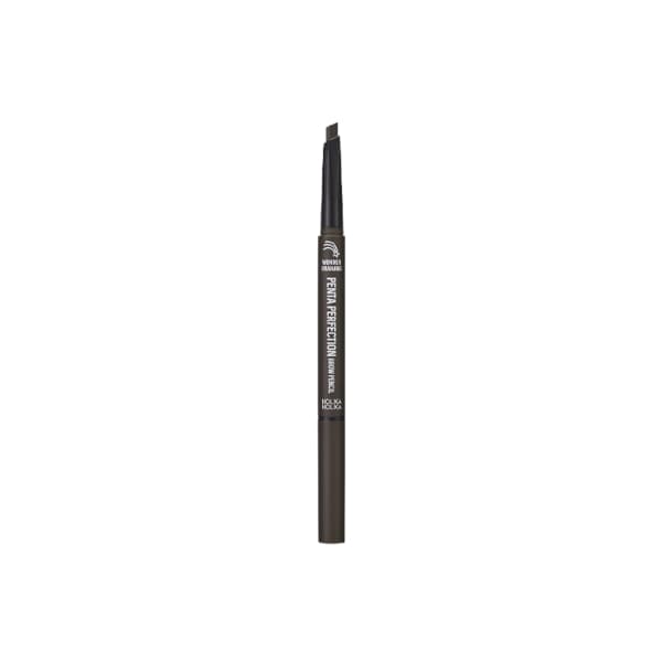 Holika Holika - Wonder Drawing Penta Perfection Brow Pencil - 0.3g - 01 Dark Brown