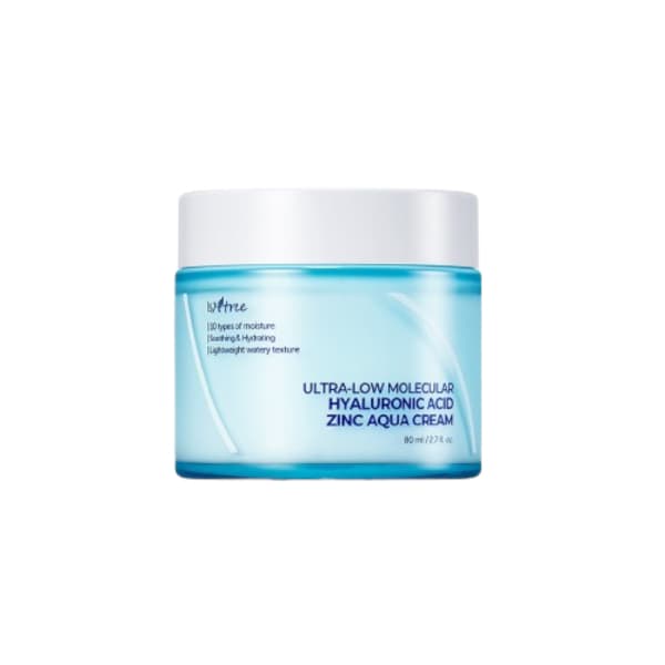 Isntree - Ultra-Low Molecular Hyaluronic Acid Zinc Aqua Cream - 80ml