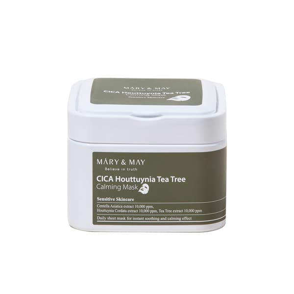 Mary&May - CICA Houttuynia Tea Tree Calming Mask - 30piezas/400g