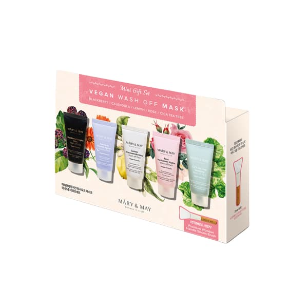 Mary&May - Vegan Wash Off Mask Mini Gift Set - 30g x5