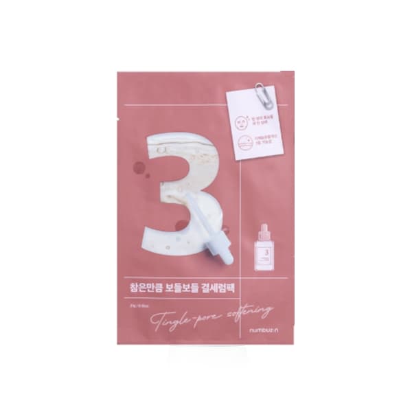 numbuzin - No.3 Tingle-Pore Softening Sheet Mask - 1pieza