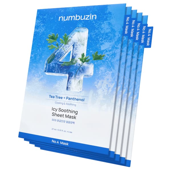 numbuzin - No.4 Icy Soothing Sheet Mask - 27g*5ea