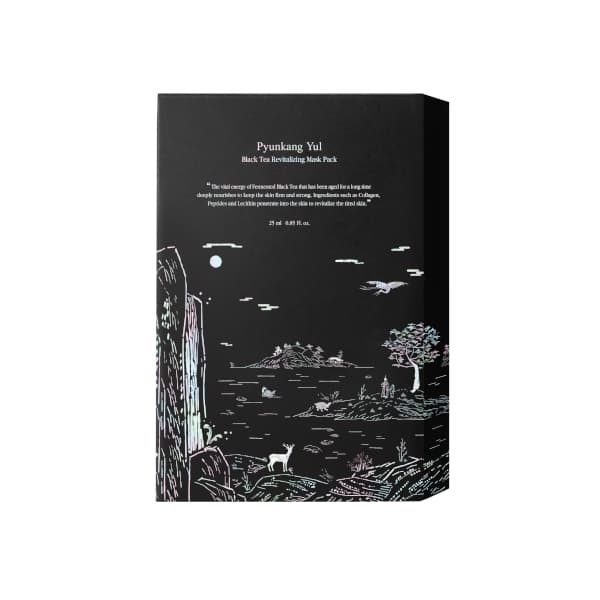 Pyunkang Yul - Black Tea Revitalizing Mask Pack - 10piezas