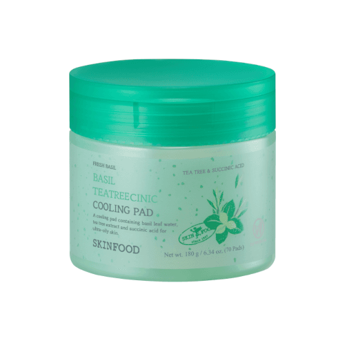 SKINFOOD - Basil Teatreecinic Cooling Pad - 180g(70 pads)