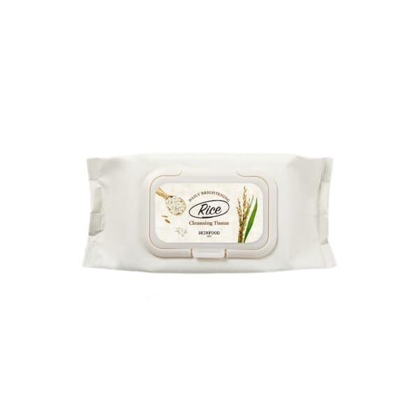SKINFOOD - Rice Daily Brightening Cleansing Tissue - 80piezas
