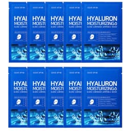 SOME BY MI - Hyaluron Moisturizing Glow Luminous Ampoule Mask (Water) - 10piezas