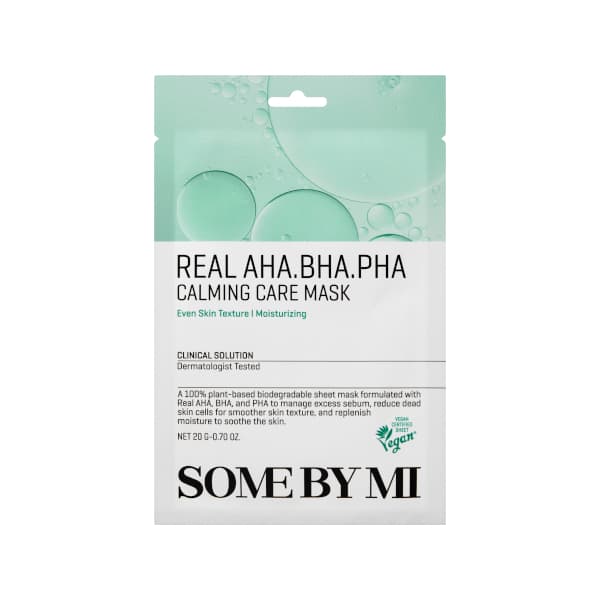 SOME BY MI - Real AHA-BHA-PHA Calming Care Mask - 1pieza