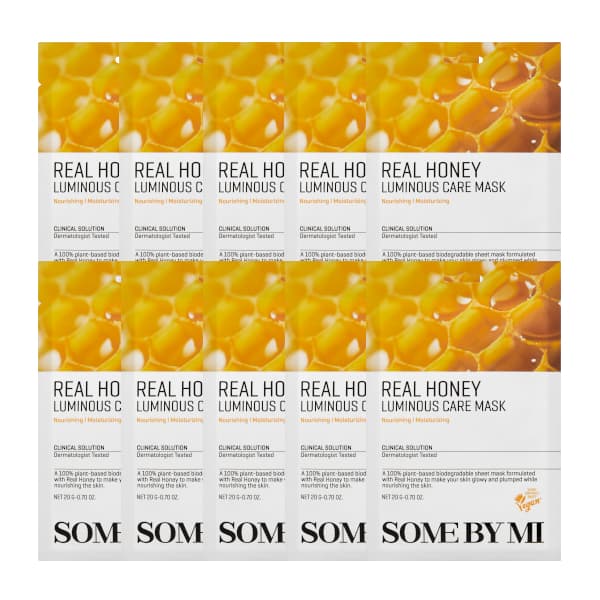 SOME BY MI - Real Honey Luminous Care Mask - 10piezas