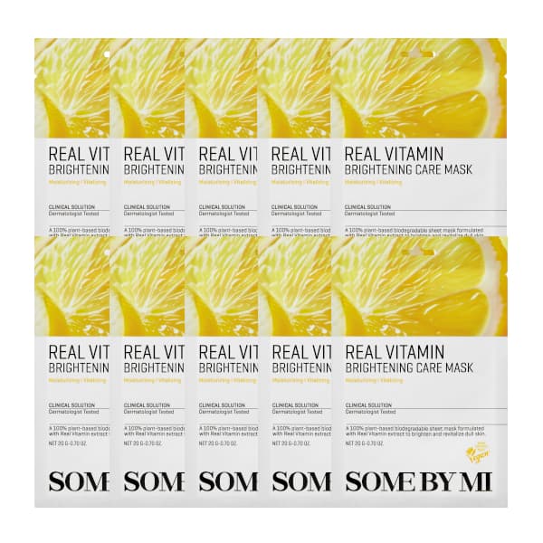 SOME BY MI - Real Vitamin Brightening Care Mask - 10piezas