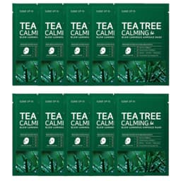 SOME BY MI - Tea Tree Calming Glow Luminous Ampoule Mask - 10piezas