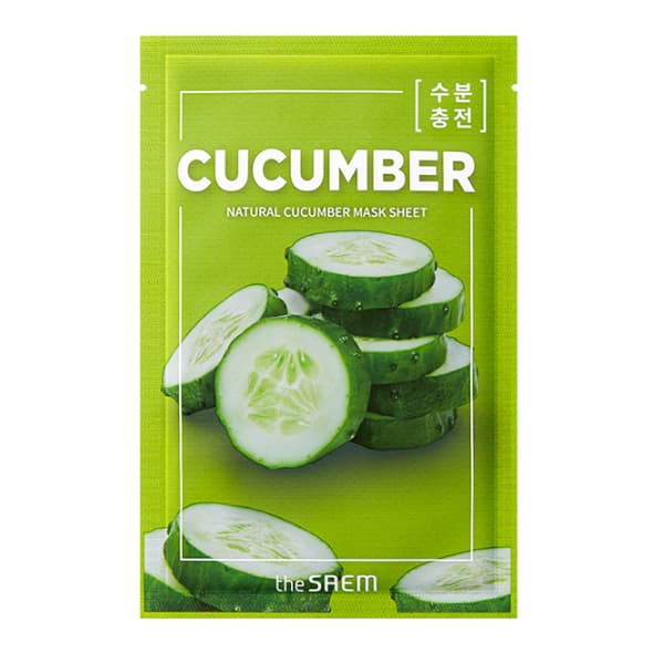 The Saem - Natural Mask Sheet - Cucumber - 1pieza