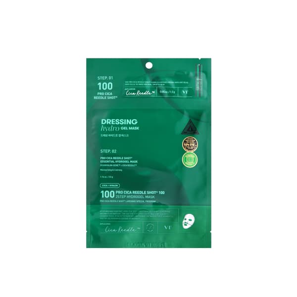 VT - 100 2Step Hydrogel Mask - 1pieza - 100 Pro Cica Reedle Shot