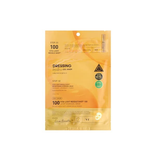 VT - 100 2Step Hydrogel Mask - 1pieza - 100 Vita-Light Reedle Shot