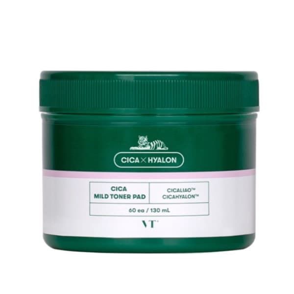 VT - Cica Mild Toner Pad - 60piezas